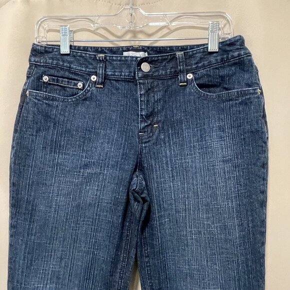 Ann Taylor Denim - ANN TAYLOR LOFT Boot Leg Jeans. Blue Dark Wash, 6P